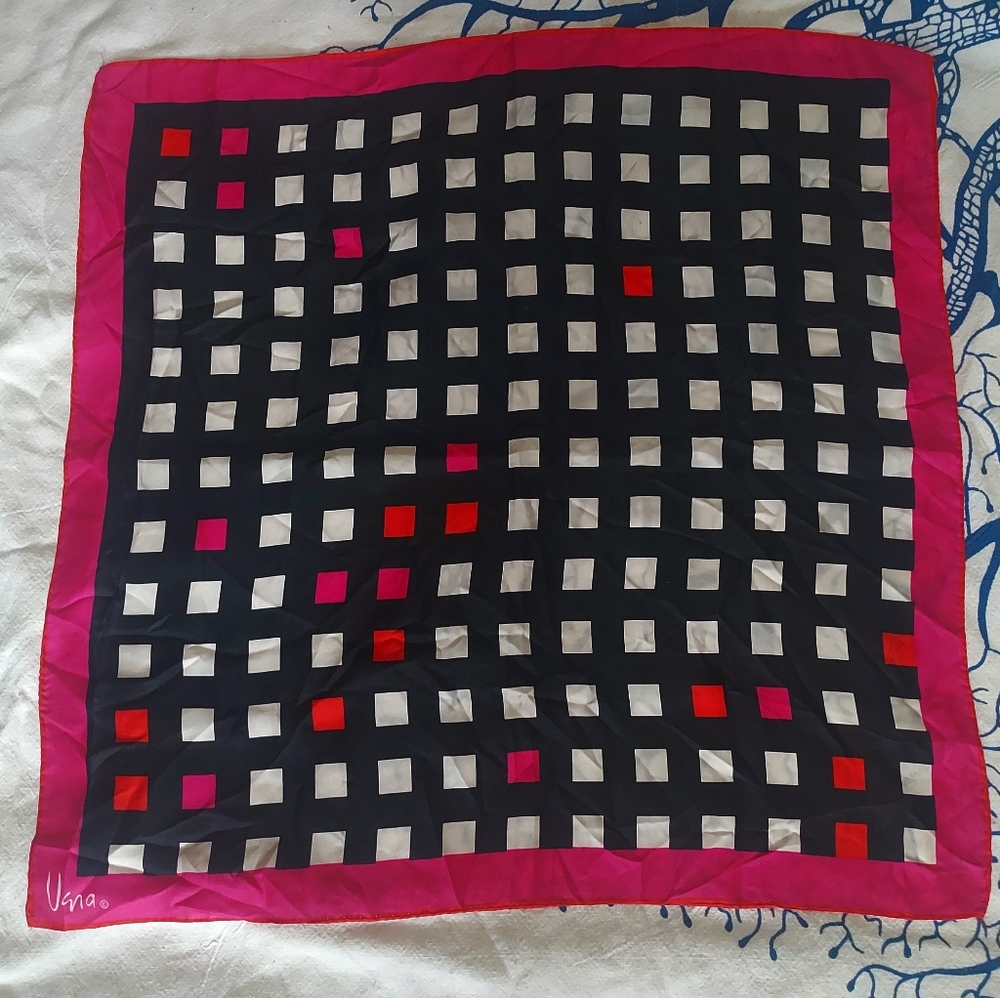 Vintage 70's abstract geometeric Vera Neumann scarf